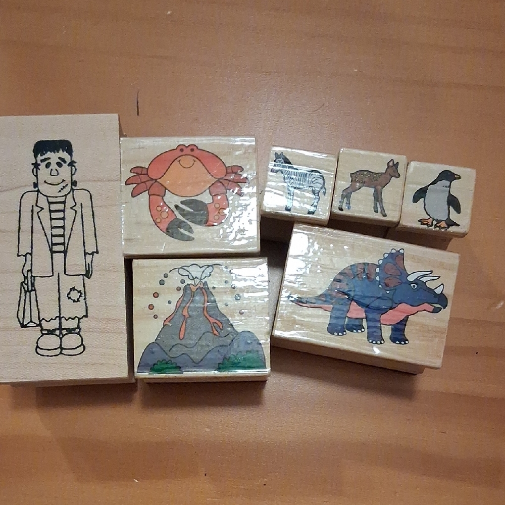 Wooden Animal and Character Block Set